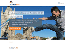 Tablet Screenshot of kultur-life.de